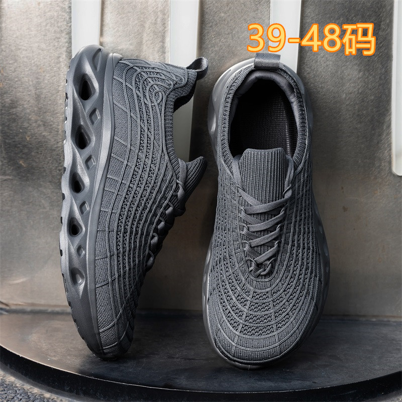Men'S Shoes Water Resistant - メンズプラスサイズワイドトゥボックスカジュアルスニーカー、クッションランニングシューズ、軽量通気性ニットウォーキングシューズ（仕事やジムスポーツ用）