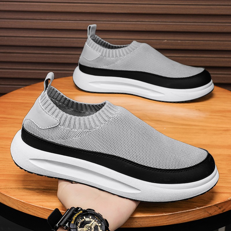 Men'S Shoes Hoka Sale - 2025年新作 メンズシューズ 通気性メッシュ キャンバスシューズ ファッション 伸縮性ソックス