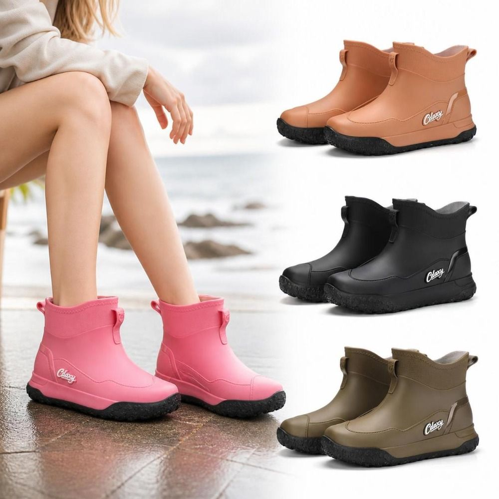 Men'S Shoes Water Resistant - 厚手で防水性に優れたショートレインブーツ。耐摩耗性があり、軽量で滑りにくい、男女兼用のローカット水陸両用シューズ。