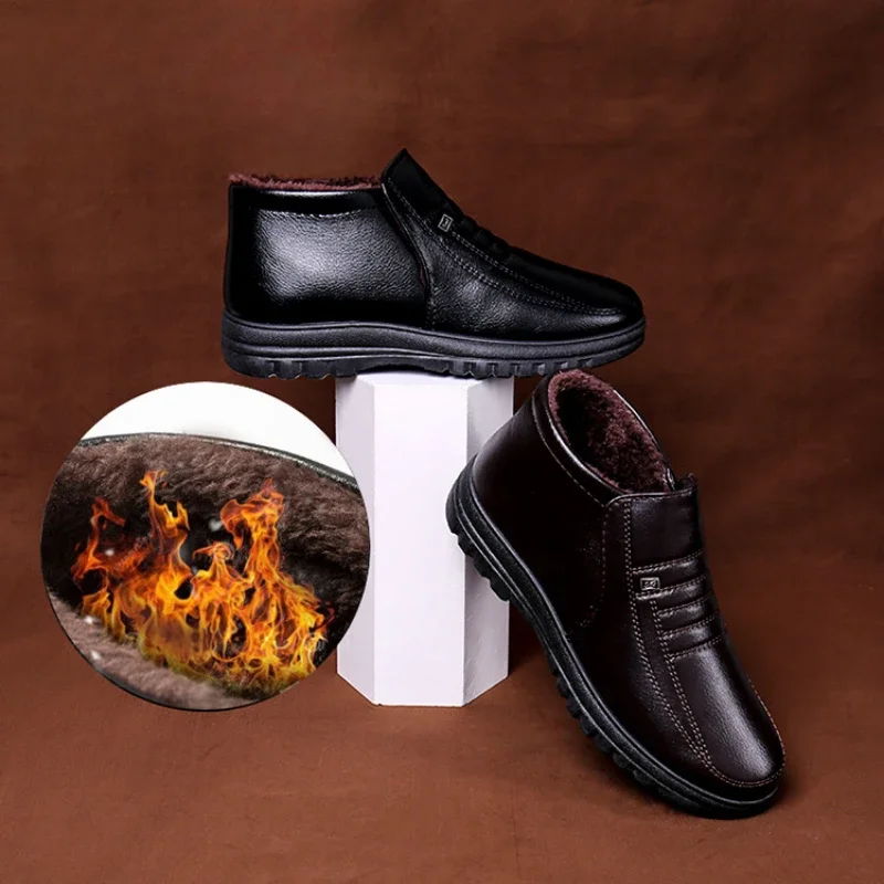 メンズカジュアルレザーシューズ,ラージサイズ,ウォーム,コッ - Men'S Shoes Hey Dude のレビューと価格