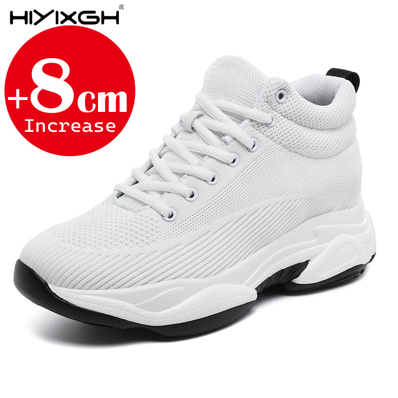 男性女性 8 センチメートル身長増加スニーカーメッシュ通気性 - Men'S Shoes Increase Height のレビューと価格