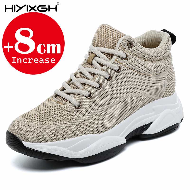 男性女性 8 センチメートル身長増加スニーカーメッシュ通気性 - Men'S Shoes Increase Height のレビューと価格