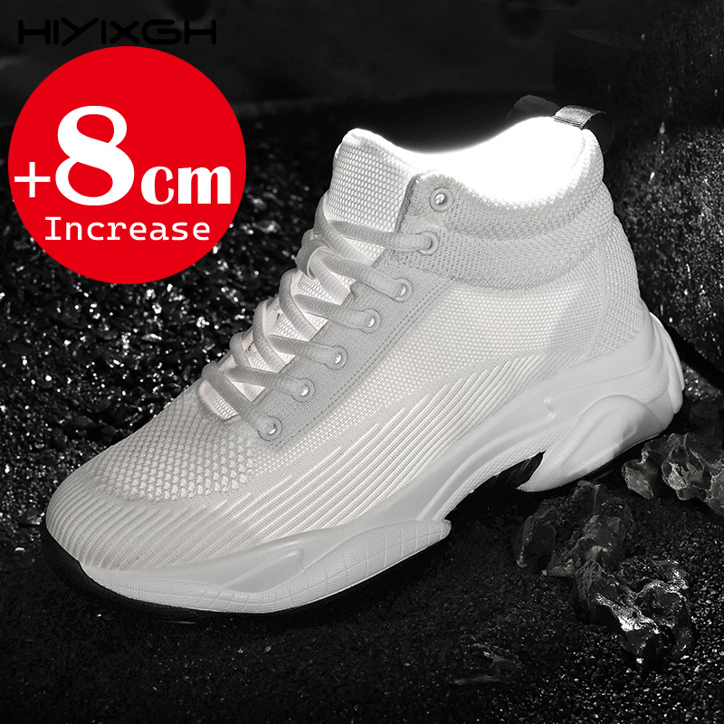 男性女性 8 センチメートル身長増加スニーカーメッシュ通気性 - Men'S Shoes Increase Height のレビューと価格