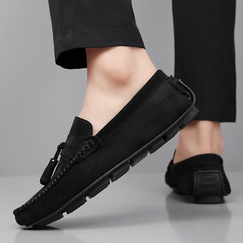 クラシックタッセルメンズローファー、快適なスエードレザーカジ - Men'S Shoes Hey Dude のレビューと価格