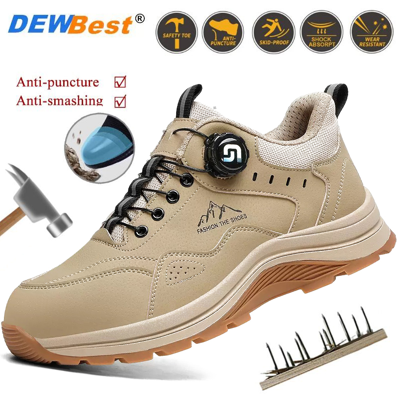 メンズスチールトゥスマートバックル夏用作業靴：耐衝撃性、耐穿 - Men'S Shoes Smart のレビューと価格