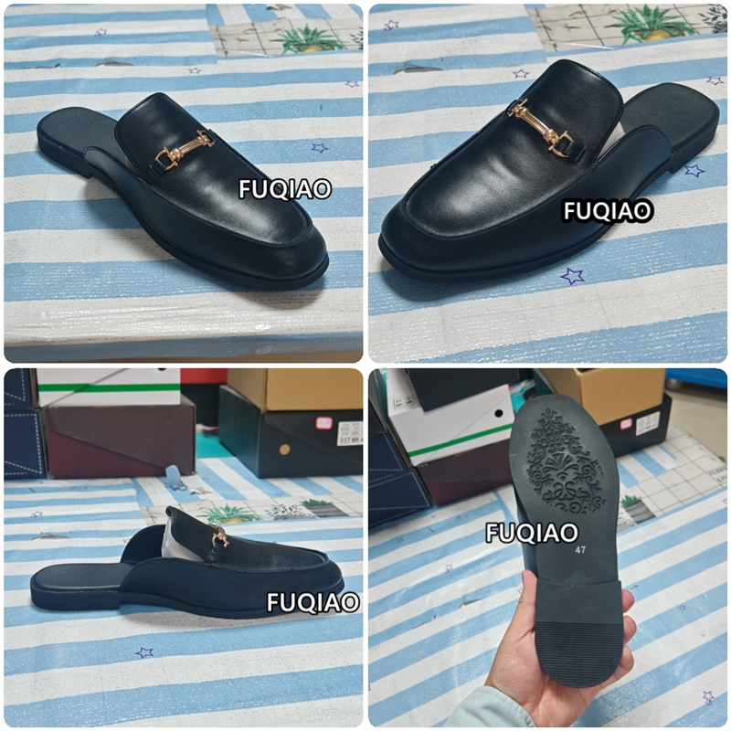 カジュアルミュールメンズレザーローファー金属装飾ソリッドカラ - Men'S Shoes Hey Dude のレビューと価格