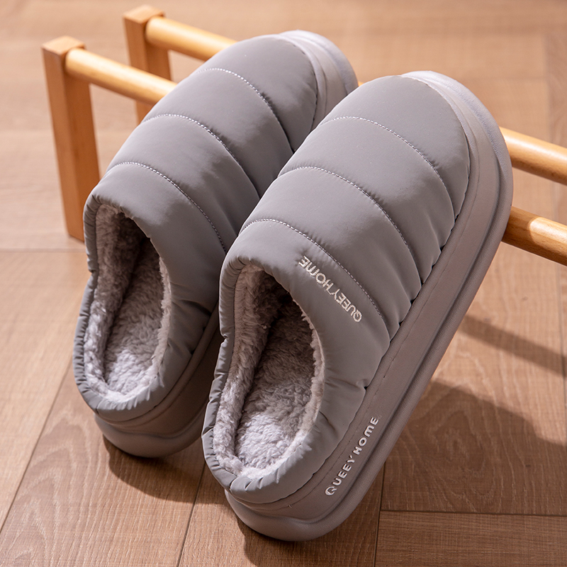 メンズ新作冬用ダウンスリッパ：滑り止め、裏起毛、防水、カップ - Men'S Shoes Water Resistant のレビューと価格