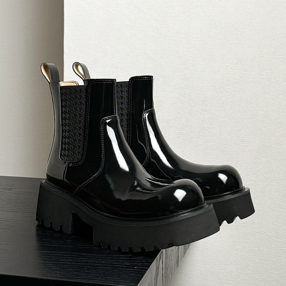 冬用メンズチェルシーブーツ、ヒールが目立たないデザイン、メン - Men'S Shoes With Height Increase のレビューと価格