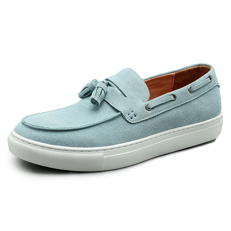 クラシックメンズスエードレザータッセルローファーフラットボト - Men'S Shoes Hey Dude のレビューと価格