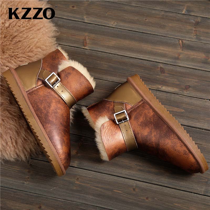 KZZO 2025 新しいメンズカジュアル本物のシープスキン - Men'S Shoes Hey Dude のレビューと価格