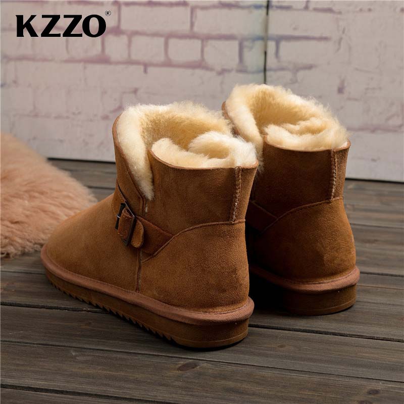 KZZO 2025 新しいメンズカジュアル本物のシープスキン - Men'S Shoes Hey Dude のレビューと価格