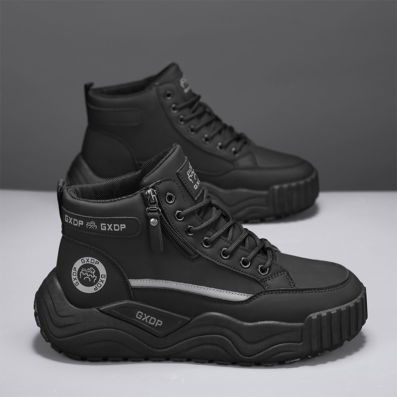 身長を高く見せるノンスリップシューズ メンズ ハイカット ホ - Men'S Shoes Increase Height のレビューと価格