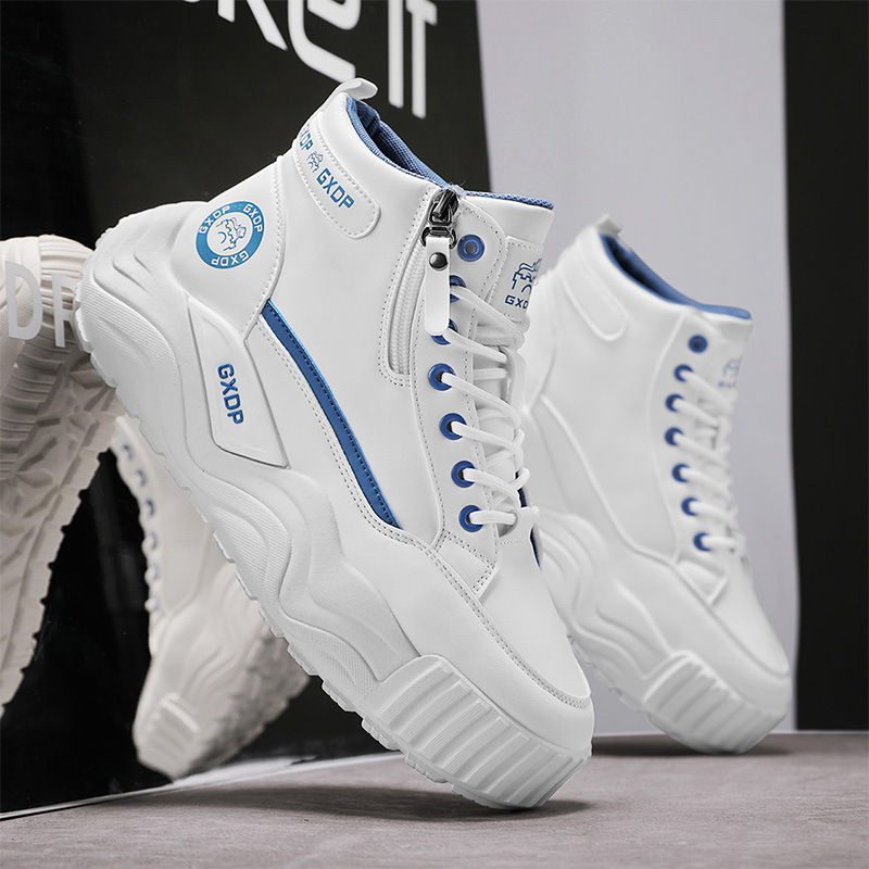 身長を高く見せるノンスリップシューズ メンズ ハイカット ホ - Men'S Shoes Increase Height のレビューと価格