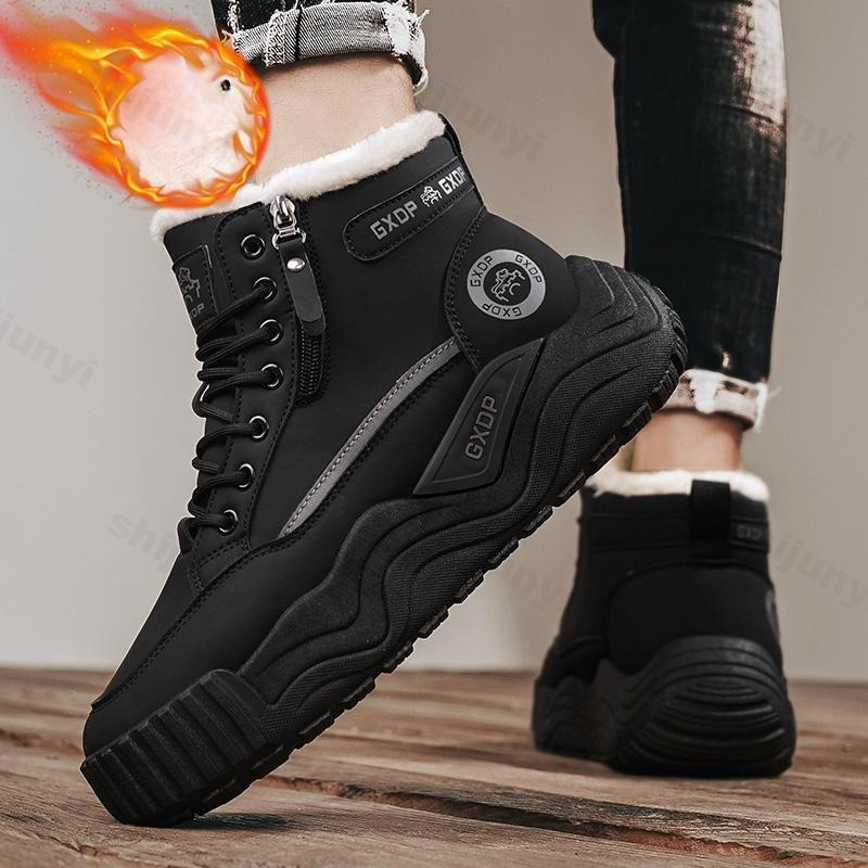 大きいサイズのメンズスノーブーツ 2025 冬の新作 裏起毛 - Men'S Shoes Increase Height のレビューと価格