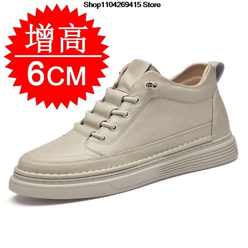 男性用身長アップオックスフォードシューズ、カジュアルレザーシ - Men'S Shoes Increase Height のレビューと価格