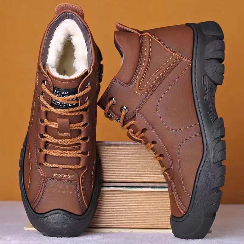 メンズブーツ レースアップ アンクルブーツ 新作 冬用 プラ - Men'S Shoes Hoka Sale のレビューと価格