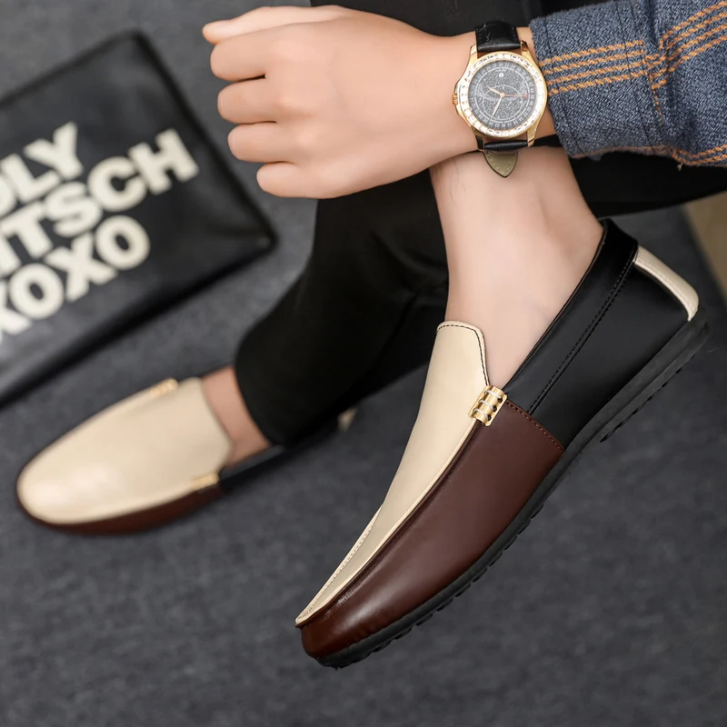 ファッションレザーローファー男性用フラットシューズ快適なメン - Men'S Shoes Hey Dude のレビューと価格