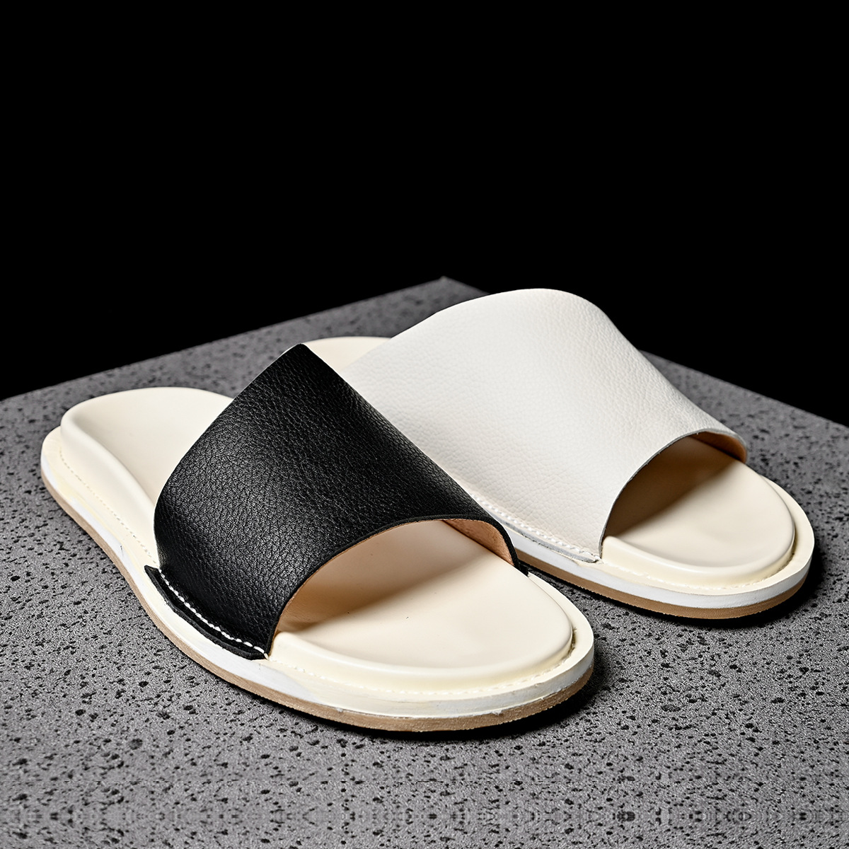 高品質ソフトメンズ本革スリッパ2025夏カジュアル快適シュー - Men'S Shoes Hey Dude のレビューと価格