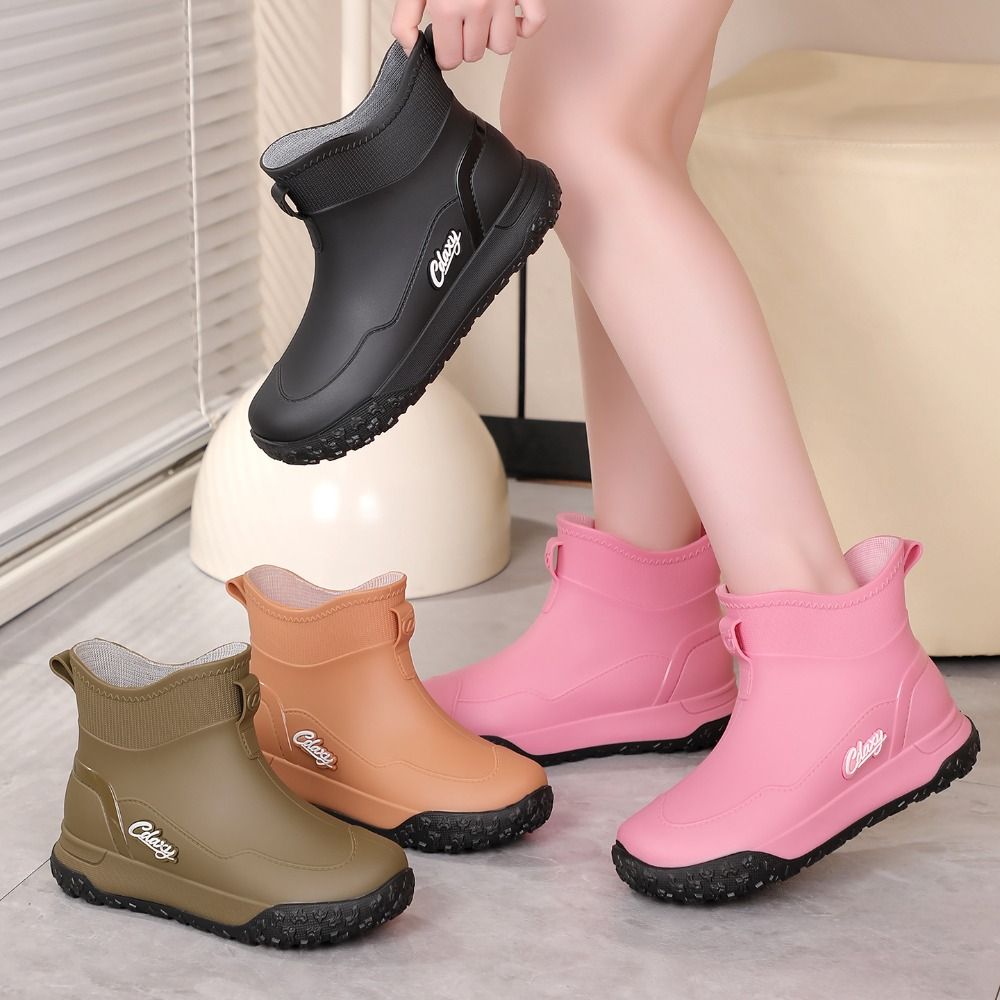 厚手で防水性に優れたショートレインブーツ。耐摩耗性があり、軽 - Men'S Shoes Water Resistant のレビューと価格